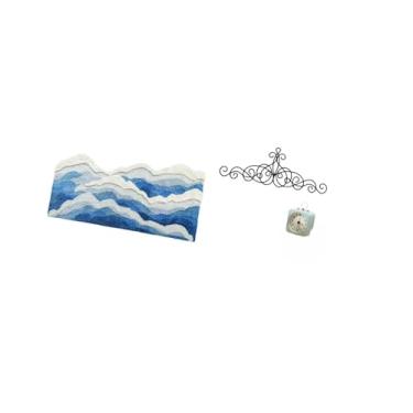 Imagem de Fenteer Tapete de Oceano para Berçário, Cozinha, Entrada, Quarto, Sala de Jogos, Crianças, Rolagem, Metal, Parede, Arte, Decoração, Placa Floral para Pátio, I