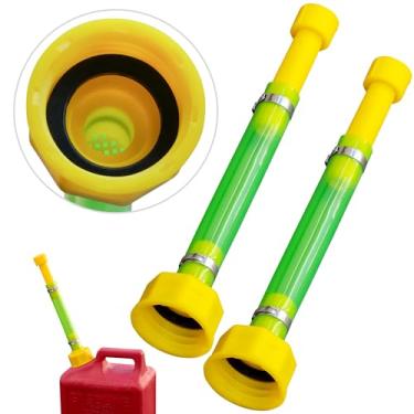 Imagem de mapleza 2 peças de substituição de bico de lata de gás de 27,7 cm, compatível com latas de gás Midwest Scepter, mangueira de gás de PVC adequada para jarras de combustível de 1/2/5/10 galão que