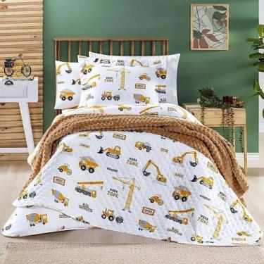 Imagem de Kit Cobre Leito + Jogo De Cama Tutti Kids 200 Fios Solteiro 04 Peças 1