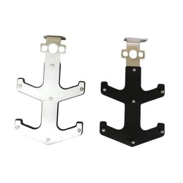 Imagem de Generic Suportes para barras montados em rack, organizadores de armazenamento, equipamentos de ginástica, suportes para barras de academia de aço com duas