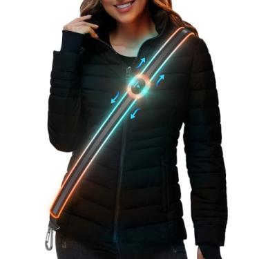 Imagem de Faixa refletiva para caminhar à noite, cinto de corrida refletivo de LED para mulheres e homens, equipamento refletor de segurança recarregável de alta visibilidade, colete refletor de luz ajustável
