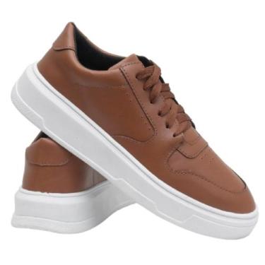 Imagem de Tenis Masculino Sapatenis Casual Sola Alta Confort Básico Leve Confort