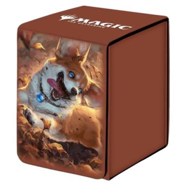 Imagem de Ultra Pro - Mana 8 Alcove Edge Deck Box - Lotus for Magic: The Gathering, Store & Protect up to 100 Standard Size MTG Cards, Great for Commander Deck, Side Loading Deck Box, Premium Leatherette
