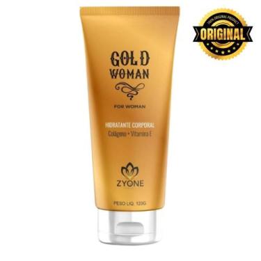 Imagem de Gold Woman Zyone Cosméticos Creme Hidratante Feminino 120g Fragrância 