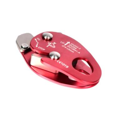 Imagem de Vaveren Dispositivo de ajuste para corda de escalada, segurança em árvores, equipamento para arboristas, Vermelho