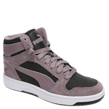 Imagem de PUMA Tênis feminino Rebound Layup Mid, Black-plum Jam Ah25, 39