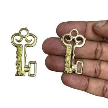 Imagem de Chave Efata Vitória Dourada em Metal Zamac - 25 Unidades - no-brand