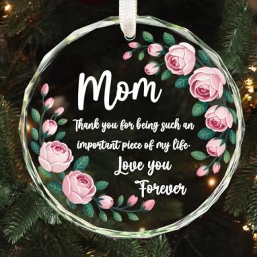 Imagem de Mimi Thank You for Being Such An Important Piece of My Life. Placa de decoração de vidro de cristal Love You Forever para Mimi, presentes de aniversário, decoração de lembrança