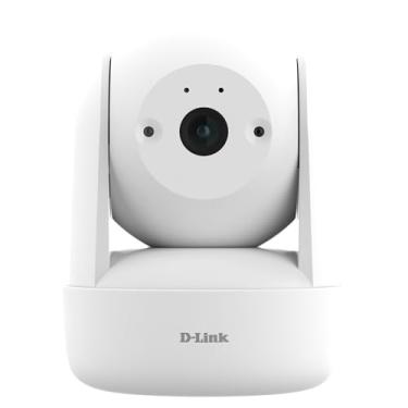 Imagem de D-Link Câmera Wi-Fi panorâmica e inclinável compacta Full HD DCS-6501LH, 1080p, panorâmica e inclinação motorizada, visão noturna, cartão SD/gravação em nuvem, detecção de som/movimento, áudio