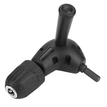 Imagem de Adaptador de ângulo Reto 3/8 90 Graus Acessório de Broca Elétrica Mandril Sem Chave de Haste Redonda de 9,5 Mm para Acesso a Espaços Apertados