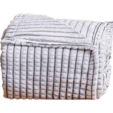 Imagem de Manta Casal Alpen Efeito Back Print 100% Poliéster 240g/m² 180x240cm Grafite