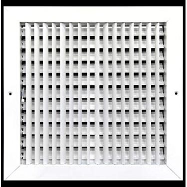 Imagem de Grade de registro de suprimentos de 30,48 cm x 30,48 cm - tampa de ventilação e difusor, Ajustável, White