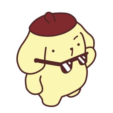 Imagem de Pacote com 5 adesivos fofos de vinil Pompompurin, decalque gráfico Kawaii para crianças, meninas adolescentes, telefones, laptops, garrafas de água, notebooks, janelas e carros