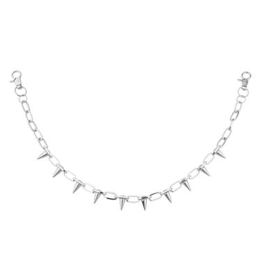 Imagem de Corrente de calça gótica, pingentes para mulheres e homens, punk em camadas, corrente de bolso gótica Y2k para mulheres, correntes de cintura hip hop, Small, Liga metálica, Sem Pedra Preciosa