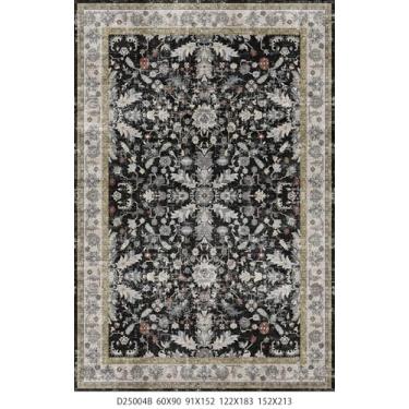 Imagem de Tapete de cozinha 10 x 15 cm, antiderrapante, lavável – Boho Vintage Low Pile Tapete macio para entrada, quarto, sala de estar – Tapete interno fino resistente a manchas para famílias e donos de