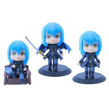 Imagem de Coleção de brinquedos de figuras de anime, 3 peças, modelo Slime, 8-10 cm, PVC