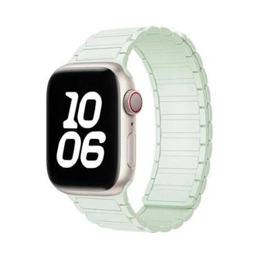 Imagem de Pulseira Magnética De Silicone De 49mm 46mm 42mm 40mm 41mm 44mm 45mm P