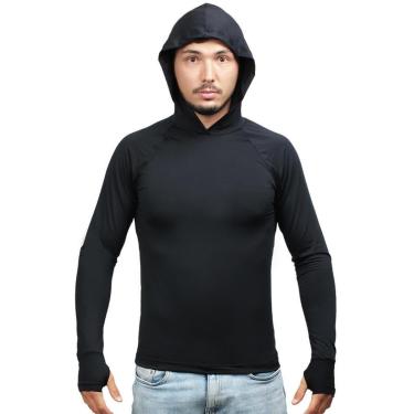 Imagem de Camisa Segunda Pele Masculina Com Touca Capuz Termica Pesca-Masculino