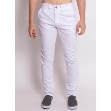 Imagem de Calça Sarja Aleatory Bolso Faca Branca-Masculino