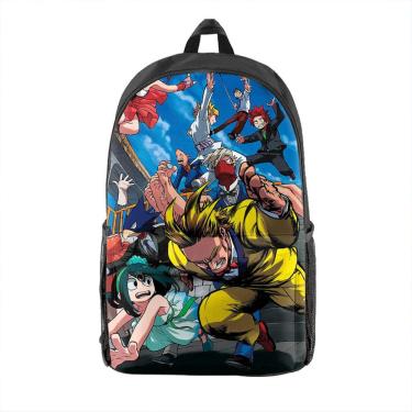 Imagem de Mochila Mys Heros Academias Kids School Oxford 29x16x42cm