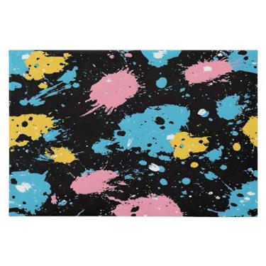 Imagem de CEBUGI Tapete de área 60 x 90 cm macio lavável tapete antiderrapante com suporte de borracha tapetes de área de impressão animal para sala de estar, quarto, decoração de casa