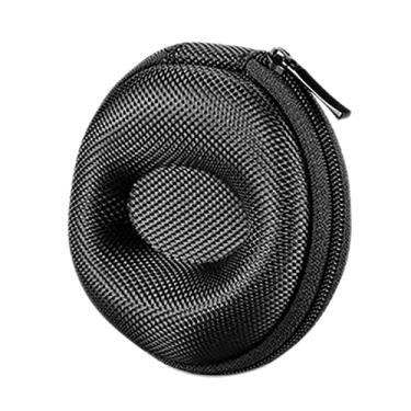 Imagem de ZEZEFUFU Caixa de relógio único acolchoada redonda portátil caixa de armazenamento para relógios de pulso e relógios inteligentes