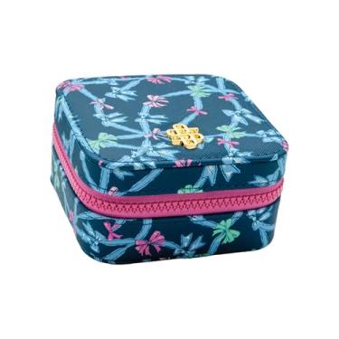 Imagem de Simply Southern Mini estojo de joias de viagem, caixa organizadora com espelho, armazenamento portátil para anéis, brincos, colares (fita)