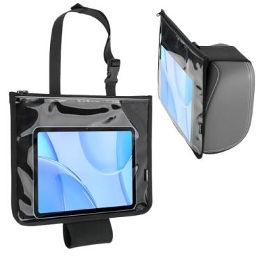 Imagem de Homakover Organizador universal de encosto de assento de carro para iPad e tablet, organizador de acessórios de motorista ou passageiro, suporte de encosto de cabeça para tablet no assento frontal do