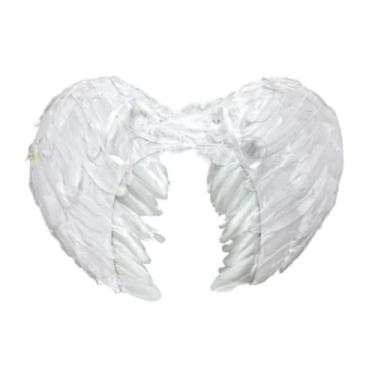 Imagem de Asa De Anjo 34x45cm Para Festas Fantasias Branco