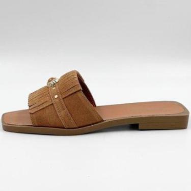 Imagem de Tamanco Bottero Rasteira Slide em Camurça Feminino-Feminino