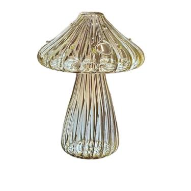 Imagem de Vaso de Vidro Cristal Decorativo Mushroom Classic – Decoração para Casa - Colecionáveis(Champanhe)