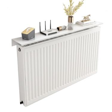 Imagem de Prateleira de cobertura de radiador de metal - Gabinete de aquecimento durável para casa e escritório - Solução de armazenamento elegante para sala de estar e quarto - Design de suporte de carga de 25