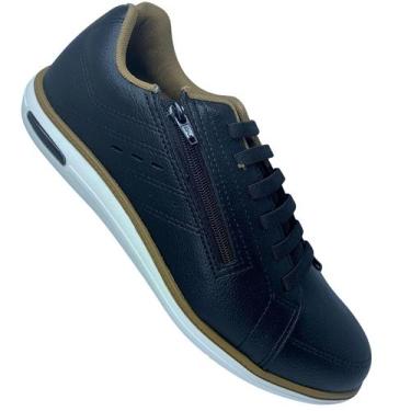 Imagem de Sapatênis BRsport Zíper Lateral Casual Elegante Confortável - 41857 - 