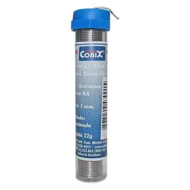 Imagem de Tubo solda azul fina cobix 1mm 60x40 tubo 4m