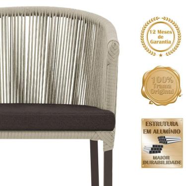 Imagem de Mesa Com 4 Cadeiras E Noronha Estofado 9 Trama Original Rami