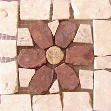 Imagem de Tozetto Mosaico Fiore Rosso - 13x13cm