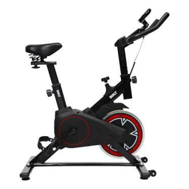 Imagem de Bicicleta spinning bolt f1 com monitor e ajustes preto e vermelho - Ki