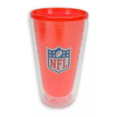 Imagem de Copo Cerveja NFL Vermelho 450 ML Parede Dupla - Marca NFL