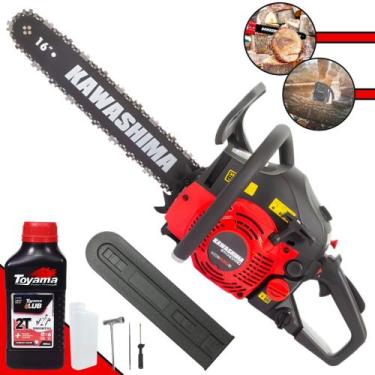 Imagem de Motosserra Profissional Kawashima KCS 420-S À Gasolina 2T 42cc Alta Po