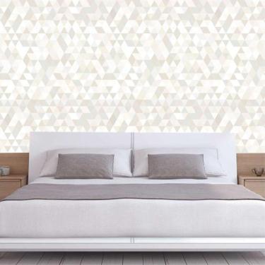 Imagem de Papel De Parede Geométrico Losango Claro Autocolante Lavável