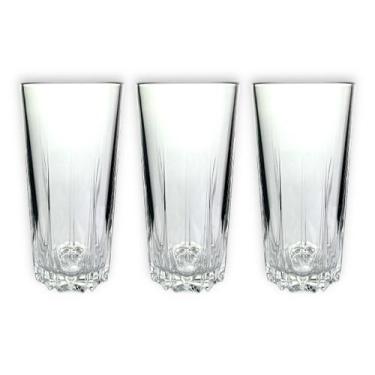 Imagem de Conjunto C/3 Copos Altos Ayla Em Vidro Para Servi 330ml - FRATELLI