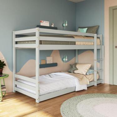 Imagem de Beliche Madeira Maciça para Colchões 188x78cm Essenza Multimóveis CR35