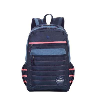 Imagem de Mochila 2 Compartimentos Paul Frank World Azul - Jeans, Azul