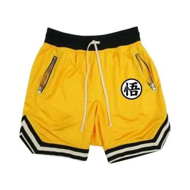 Imagem de Calças De Fitness Masculinas De Secagem Rápida Em Malha, Shorts Casuai