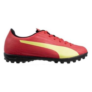 Imagem de CHUTEIRA PUMA SOCIETY RAPIDO III TT BDP VERMELHO E AMARELO 44-Masculino