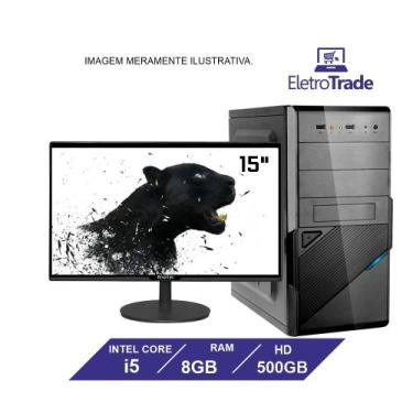 Imagem de Computador Flex Computer Intel Core i5 8GB HD 500Gb Monitor 17" Window
