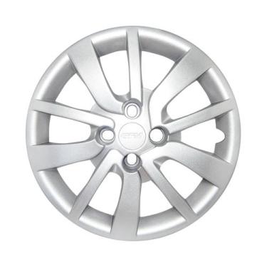 Imagem de Calota Aro 15 Renault Sandero Logan 2014 Até 2020 Prata - GFM
