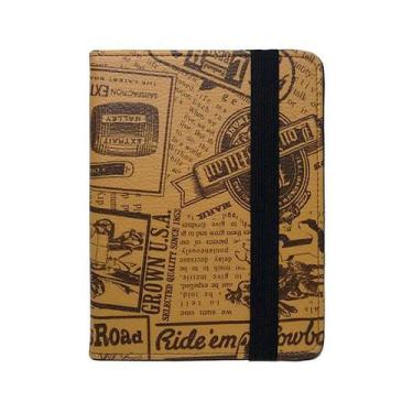 Imagem de Capa Case Para Kobo Glo Jornal Marrom - KSK CASES