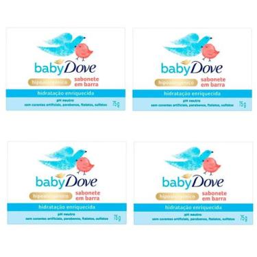 Imagem de Kit 4 Sabonete Dove Baby Hidratante Enriquecida 75g - Dove