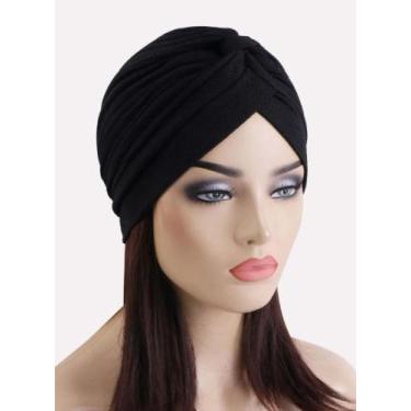 Imagem de Turbante Preto Cabelo - Comprar e Usar